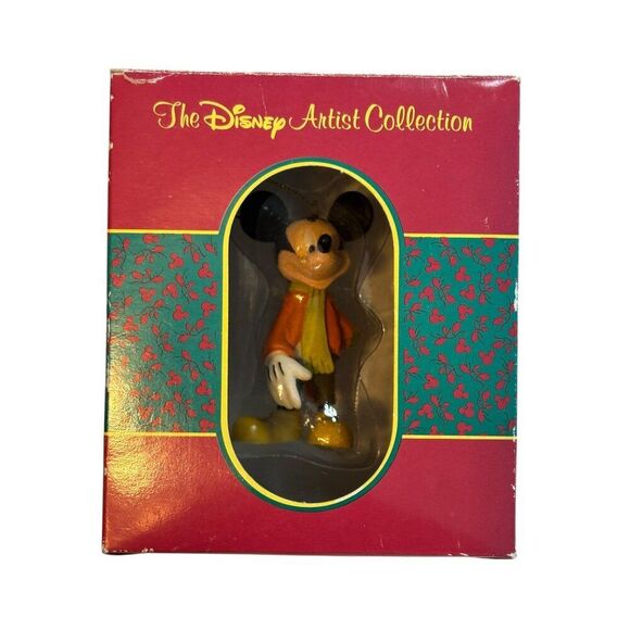Disney Artist Collection Mickey Mouse A Christmas Carol Figure In Original Box - Picture 1 of 6